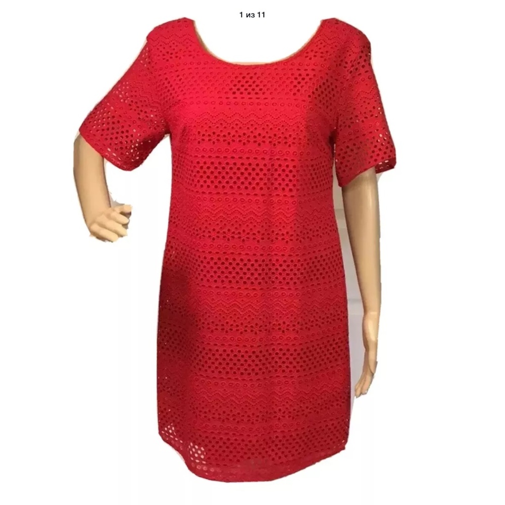 NWT Armani Exchange Women’s Size 6, Red Lace Dress